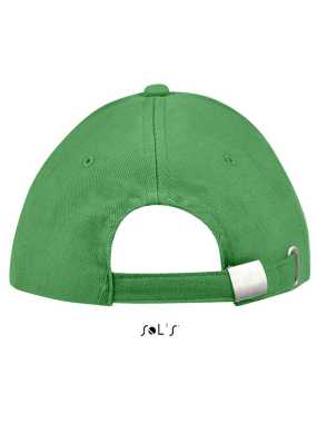 6 panelová šiltovka (SOLS BUFFALO SIX PANEL CAP) > zelená (kelly) / biela
