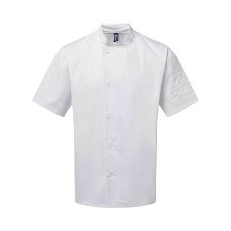 Kuchársky rondon (PREMIER ESSENTIAL' SHORT SLEEVE CHEF'S JACKET) > biela > 3XL