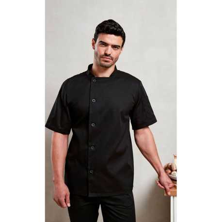 Kuchársky rondon (PREMIER ESSENTIAL' SHORT SLEEVE CHEF'S JACKET) > biela > 3XL