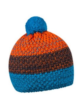 Zimná čiapka > tyrkysová / šedá / oranžová