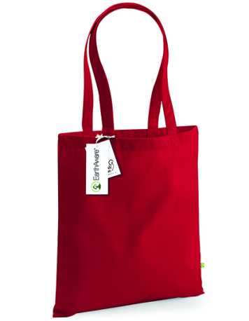 Nákupná taška z bavlny (WM EarthAware Organic Bag For Life) > červená (classic)