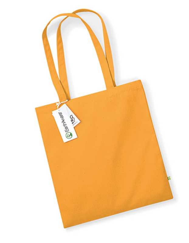 Nákupná taška z bavlny (WM EarthAware Organic Bag For Life) > oranžová (amber)
