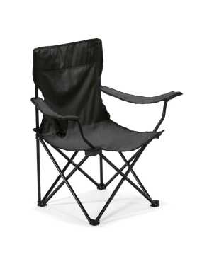 Stolička na kemping alebo na pláž > čierna