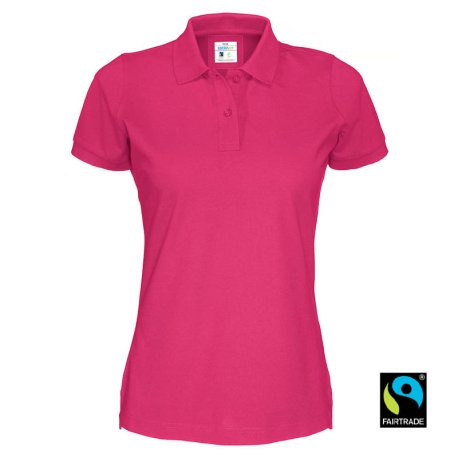 Dámska polokošeľa (COTTOVER PIQUE POLO LADY) > ružová (cerise) > XS
