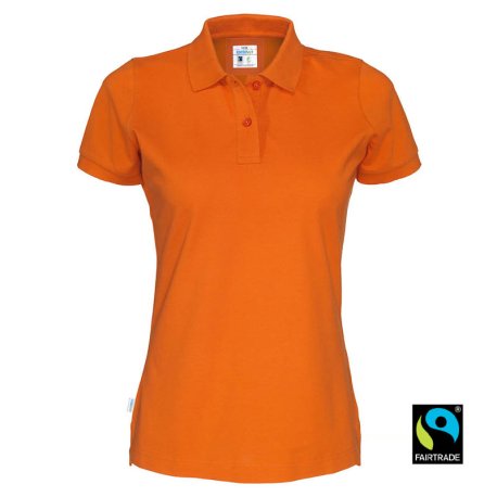 Dámska polokošeľa (COTTOVER PIQUE POLO LADY) > oranžová > M