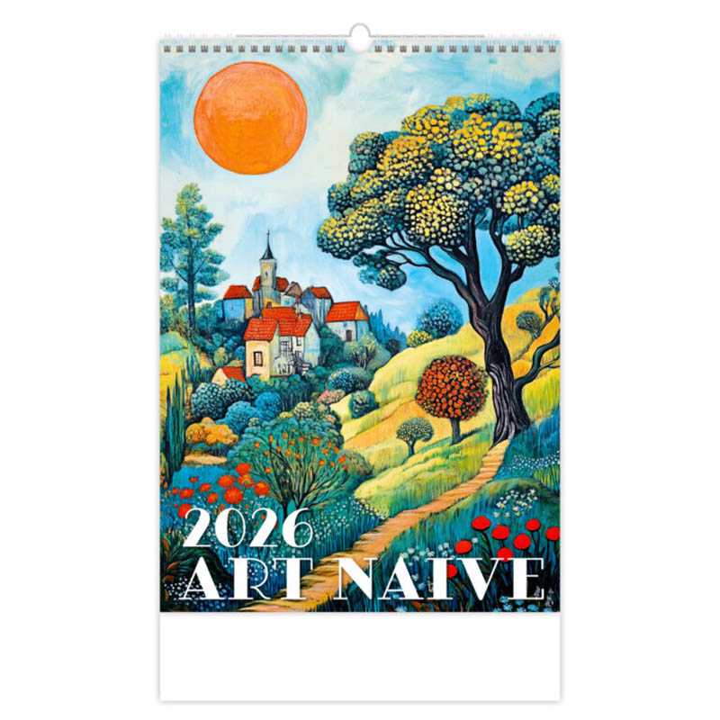 Nástenný kalendár (Art Naive 2026) - 31,5 x 52 cm
