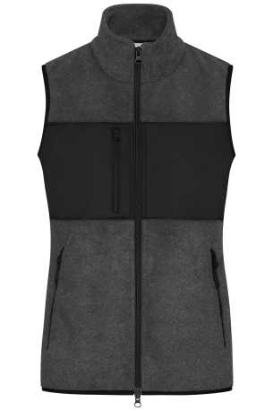 Dámska vesta (DAIBER Ladies' Fleece Vest) > šedá (darkmelange) / čierna > XS