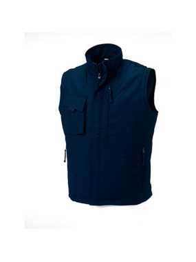 Pánska pracovná vesta(Heavy Duty Gilet RUSSELL) > modrá (frenchnavy) > M