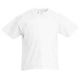 Detské tričko (FRUIT OF THE LOOM Kids Valueweight T) > biela > 2/3