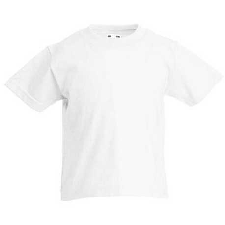 Detské tričko (FRUIT OF THE LOOM Kids Valueweight T) > biela > 2/3