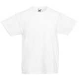 Detské tričko (FRUIT OF THE LOOM Kids Valueweight T) > biela > 2/3