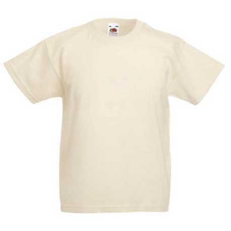 Detské tričko (FRUIT OF THE LOOM Kids Valueweight T) > prírodná (natural) > 7/8
