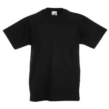 Detské tričko (FRUIT OF THE LOOM Kids Valueweight T) > čierna > 3/4