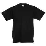 Detské tričko (FRUIT OF THE LOOM Kids Valueweight T) > čierna > 3/4