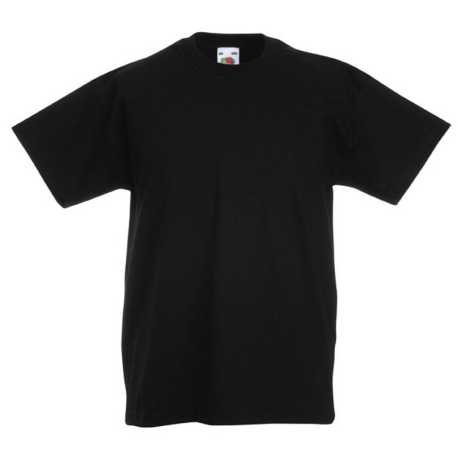 Detské tričko (FRUIT OF THE LOOM Kids Valueweight T) > čierna > 3/4