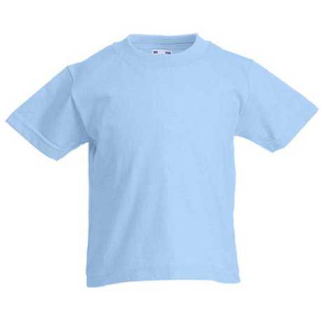 Detské tričko (FRUIT OF THE LOOM Kids Valueweight T) > modrá (sky) > 2/3