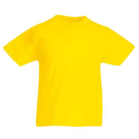 Detské tričko (FRUIT OF THE LOOM Kids Valueweight T) > žltá > 3/4