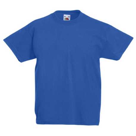 Detské tričko (FRUIT OF THE LOOM Kids Valueweight T) > modrá (royal) > 2/3