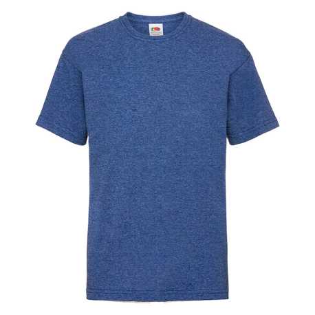 Detské tričko (FRUIT OF THE LOOM Kids Valueweight T)>modrá(retro heather royal)>3/4