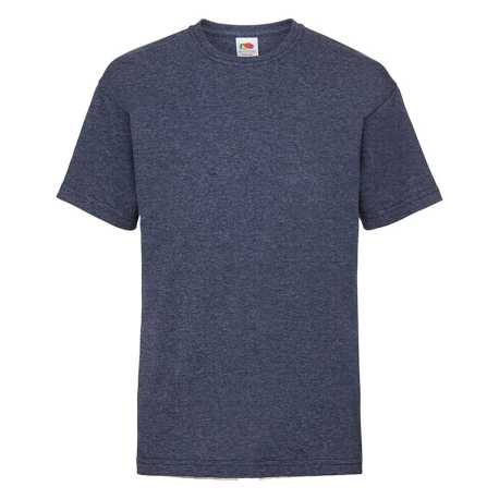 Detské tričko (FRUIT OF THE LOOM Kids Valueweight T)>modrá(vintage heather navy)>3/4
