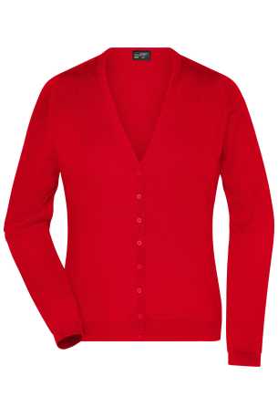 Dámsky sveter (DAIBER Ladies' V-Neck Cardigan) > červená > 2XL