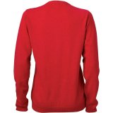 Dámsky sveter (DAIBER Ladies' V-Neck Cardigan) > červená > 2XL