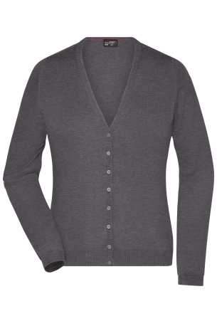 Dámsky sveter (DAIBER Ladies' V-Neck Cardigan) > šedá (anthracitemelange) > XL