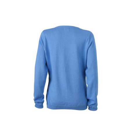 Dámsky sveter (DAIBER Ladies' V-Neck Cardigan) > modrá (glacier) > XS