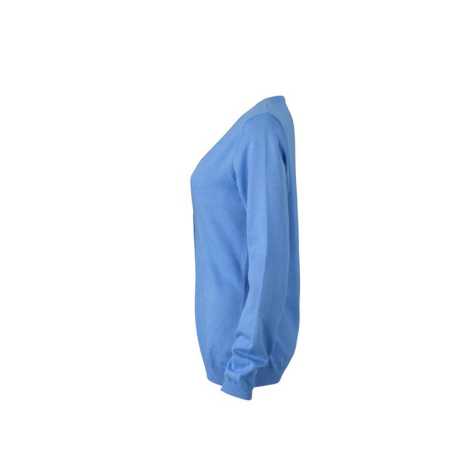 Dámsky sveter (DAIBER Ladies' V-Neck Cardigan) > modrá (glacier) > XS