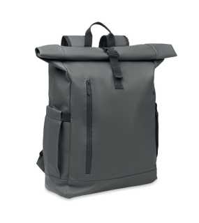 Rolovací batoh na notebook zo 600D RPET > šedá (dark)