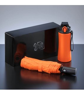 Sada dáždnik a fľaša > oranžová