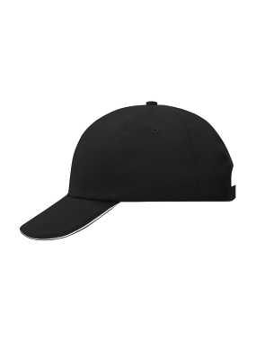 6 panelová šiltovka (MB 6 Panel Raver Sandwich Cap) > čierna / biela
