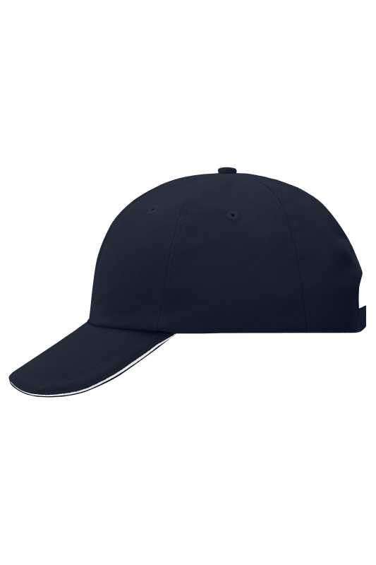 6 panelová šiltovka (MB 6 Panel Raver Sandwich Cap) > modrá (navy) / biela