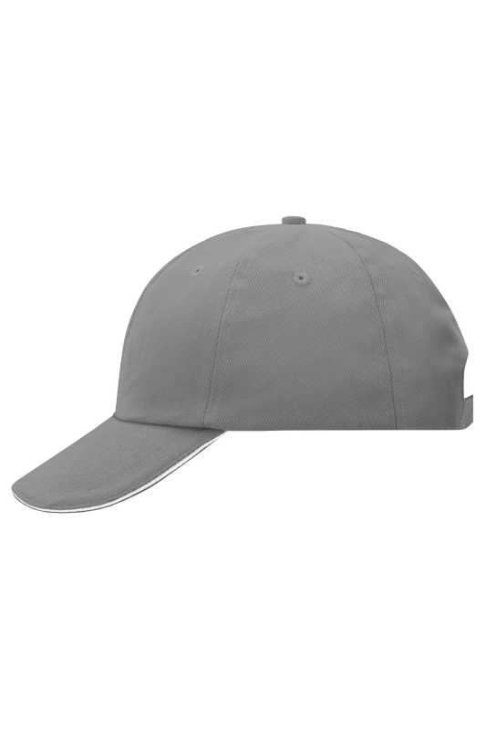 6 panelová šiltovka (MB 6 Panel Raver Sandwich Cap) > šedá (dark) / biela