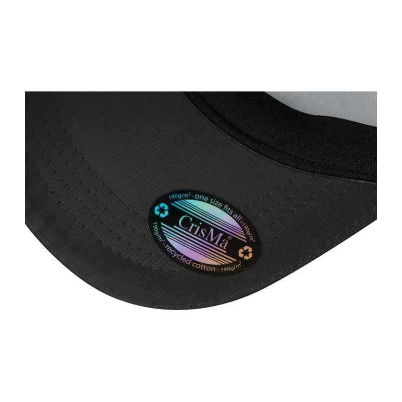Šiltovka CrisMa vyrobená z recyklovanej bavlny > čierna
