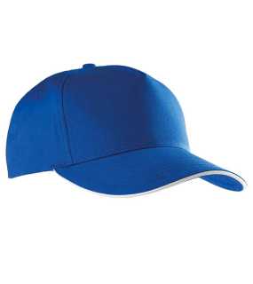 5 panelová šiltovka (K-UP SANDWICH PEAK CAP - 5 PANELS) > modrá (royal)