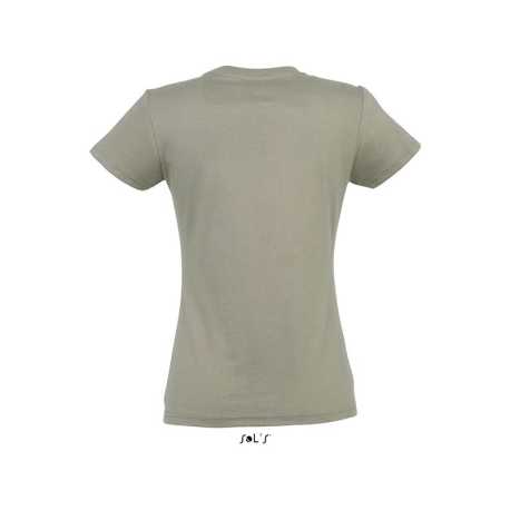 Dámske tričko (SOLS IMPERIAL WOMAN ROUND COLLAR T-SHIRT) > zelená (khaki) > 2XL