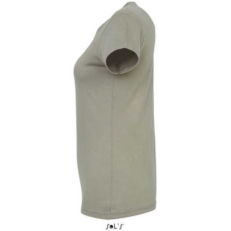 Dámske tričko (SOLS IMPERIAL WOMAN ROUND COLLAR T-SHIRT) > zelená (khaki) > 2XL