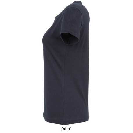Dámske tričko (SOLS IMPERIAL WOMAN ROUND COLLAR T-SHIRT) > modrá (navy) > S