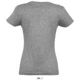 Dámske tričko (SOLS IMPERIAL WOMAN ROUND COLLAR T-SHIRT) > šedá (melange) > S