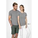 Dámske tričko (SOLS IMPERIAL WOMAN ROUND COLLAR T-SHIRT) > šedá (melange) > S