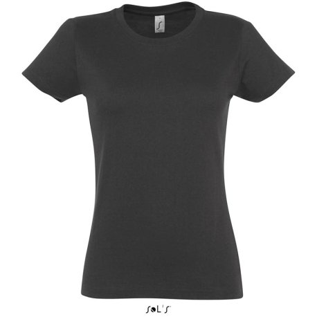 Dámske tričko (SOLS IMPERIAL WOMAN ROUND COLLAR T-SHIRT) > šedá (dark) > 2XL