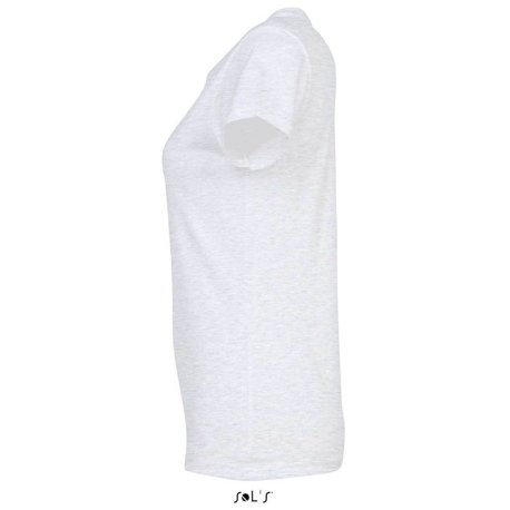 Dámske tričko (SOLS IMPERIAL WOMAN ROUND COLLAR T-SHIRT) > šedá (ash) > S