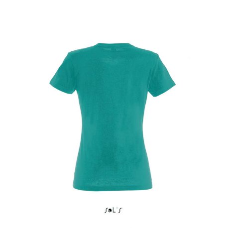 Dámske tričko (SOLS IMPERIAL WOMAN ROUND COLLAR T-SHIRT) > zelená (emelard) > 2XL