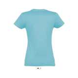 Dámske tričko (SOLS IMPERIAL WOMAN ROUND COLLAR T-SHIRT) > modrá (atoll) > S