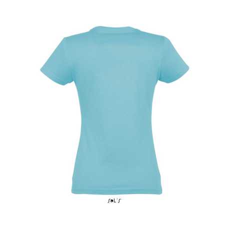 Dámske tričko (SOLS IMPERIAL WOMAN ROUND COLLAR T-SHIRT) > modrá (atoll) > S
