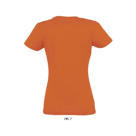 Dámske tričko (SOLS IMPERIAL WOMAN ROUND COLLAR T-SHIRT) > oranžová > S