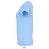 Dámske tričko (SOLS IMPERIAL WOMAN ROUND COLLAR T-SHIRT) > modrá (sky) > S