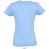 Dámske tričko (SOLS IMPERIAL WOMAN ROUND COLLAR T-SHIRT) > modrá (sky) > S