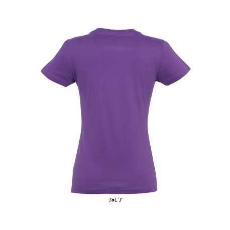 Dámske tričko (SOLS IMPERIAL WOMAN ROUND COLLAR T-SHIRT) > fialová (light) > M